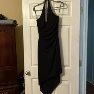 Black halter dress. Size 12 David Meister
